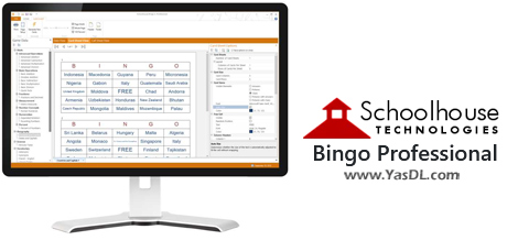 Download Schoolhouse Bingo Professional 3.0.110.0 - Virtual learning software for various lessons with games